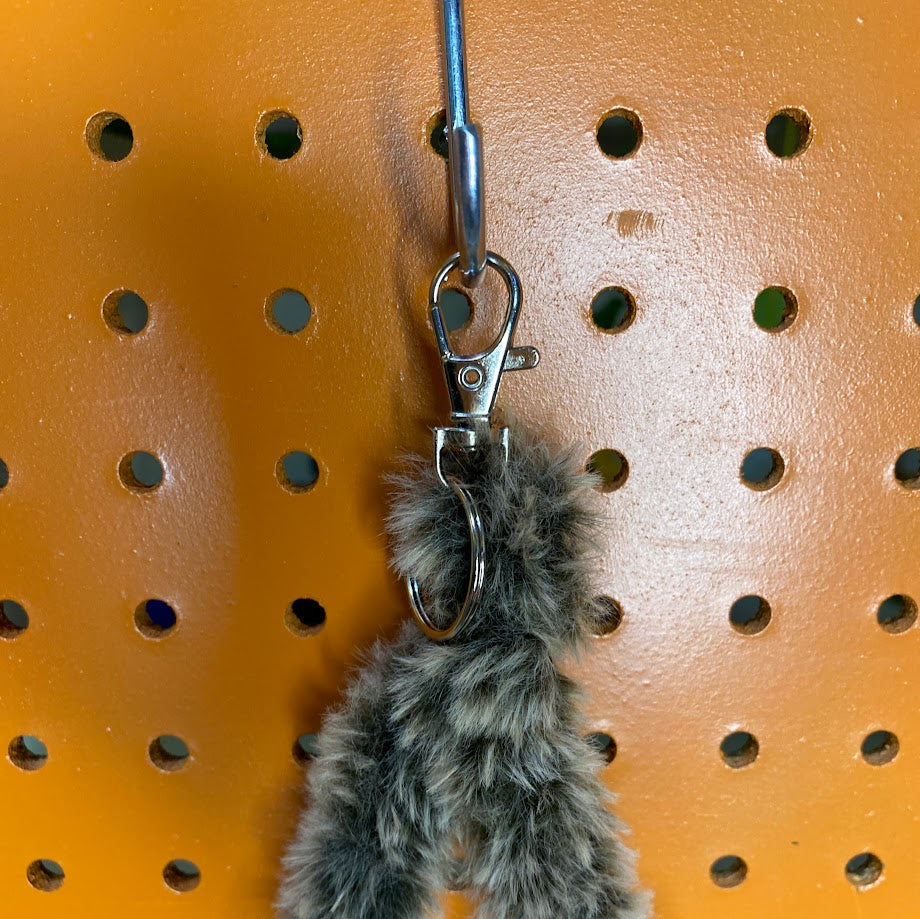 Furry Wristlet Keychain