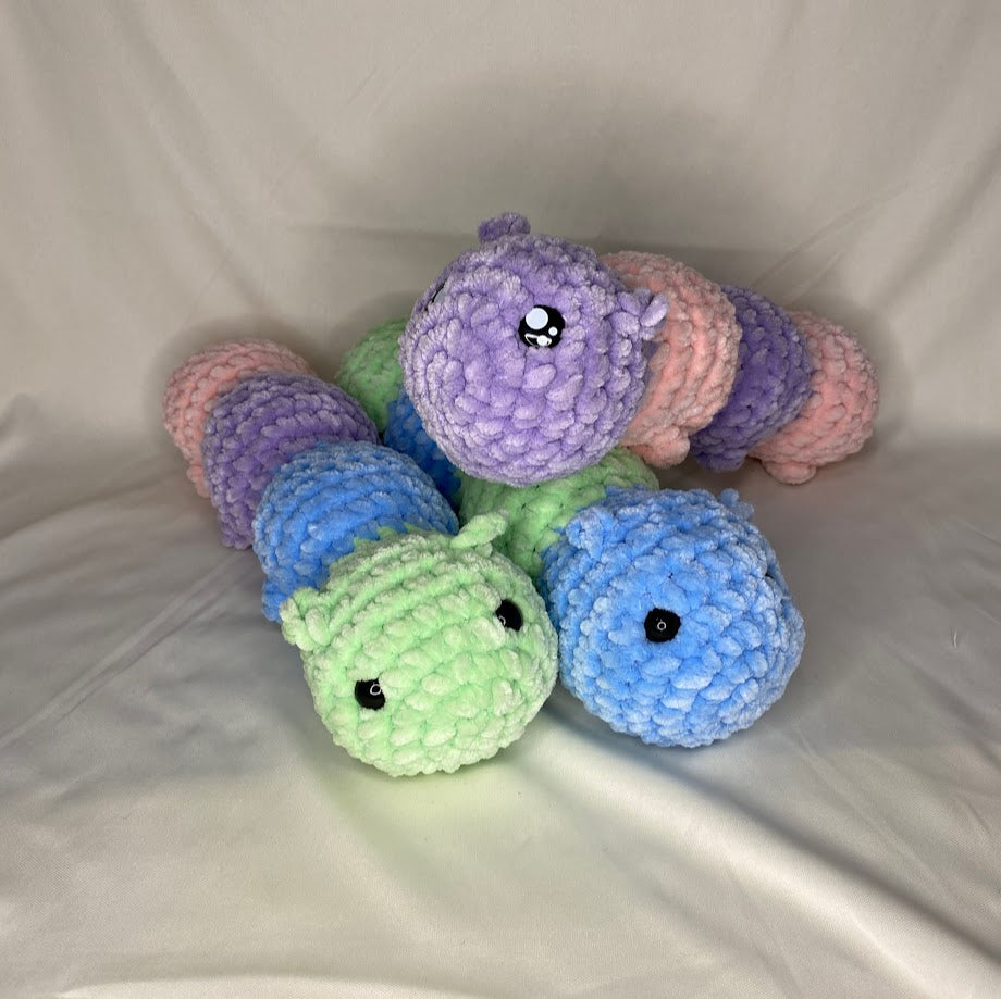 Pastel Caterpillar Plush