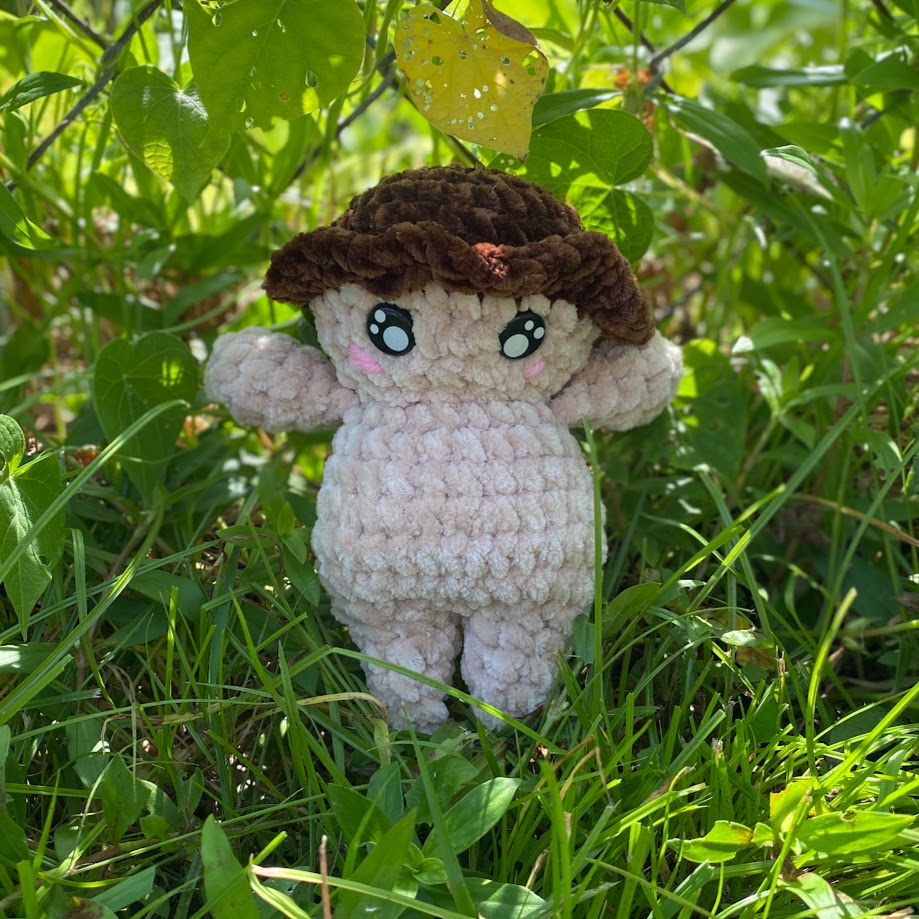 Crochet Cheeky Mushroom Plush