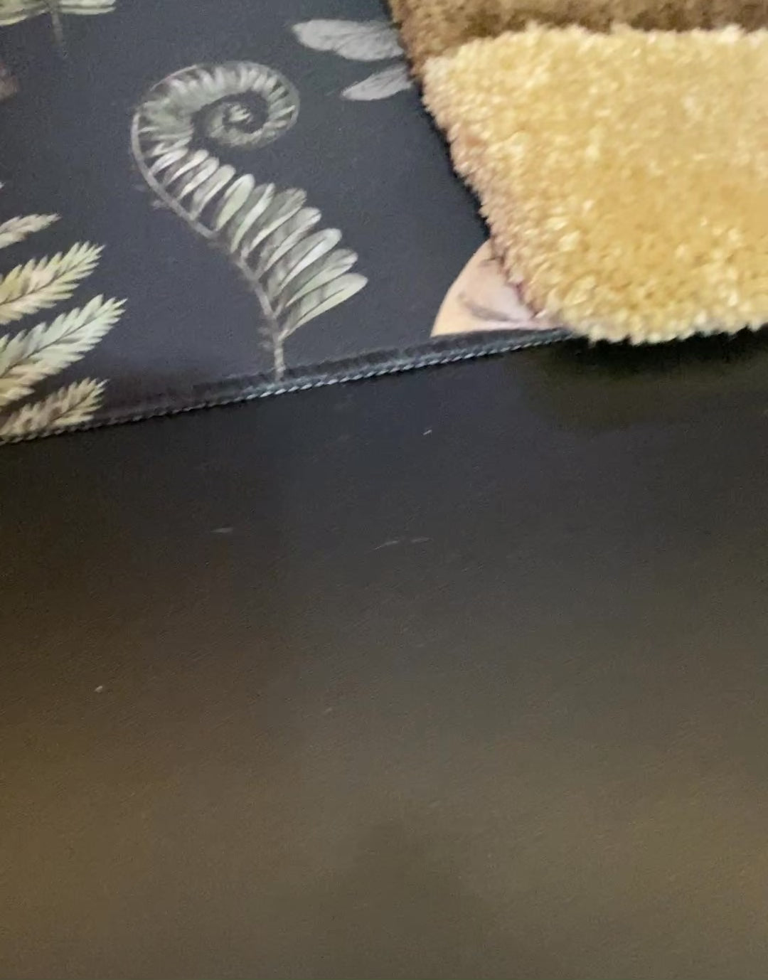 Wavy Brown Desk Rug